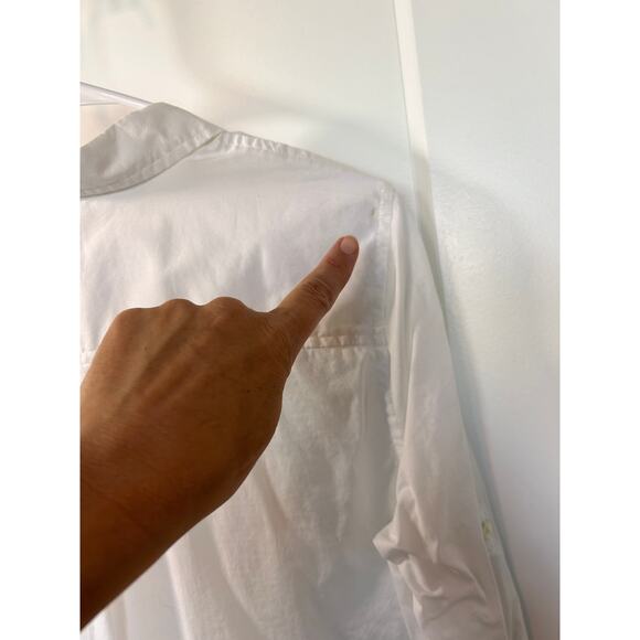 NWT J. Crew Women's‎ Front Knot Button-Up Blouse Top Minimalist White Size Small - Picture 6 of 10